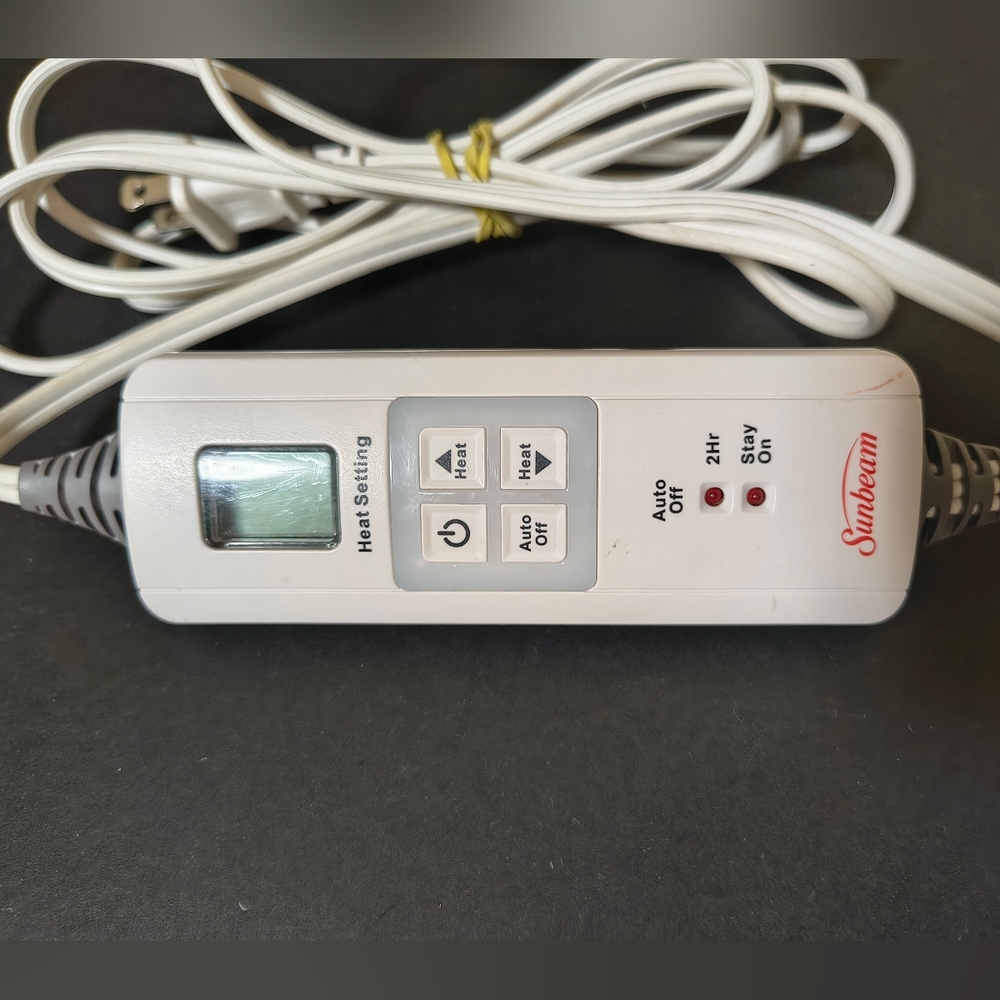 Sunbeam SWT200C CAT95C Electric Heat Blanket 4-Prong Controller Control